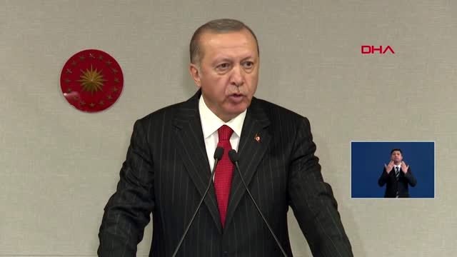 CUMHURBAŞKANI ERDOĞAN KABİNE TOPLANTISI SONRASI AÇIKLAMA YAPTI