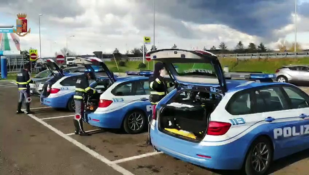 Terni - La Polizia Stradale ai tempi del Covid-19 (06.04.20)