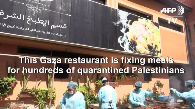 Coronavirus: Gaza restaurant prepares meals for quarantined Palestinians