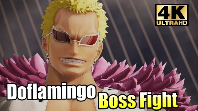One Piece Pirate Warriors 4 — Doflamingo Boss Fight and Dressrosa Cage [PC] True 4K Gameplay