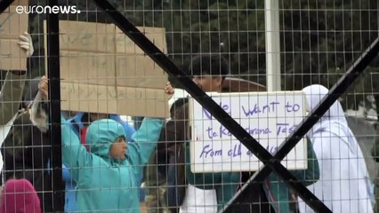 COVID-19: Διαμαρτυρία μεταναστών στη Μαλακάσα