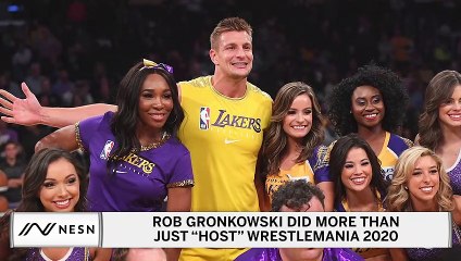 Rob Gronkowski Claims A Belt At WrestleMania 36