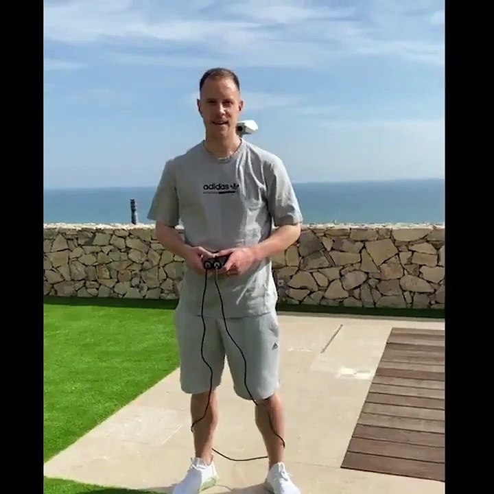 _CORONAVIRUS_ Ter Stegen zu# Hause#