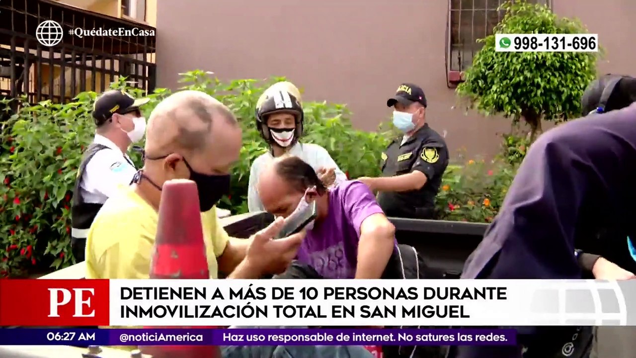 Primera Edición: Detuvieron a más de 10 personas durante inmovilización en San Miguel