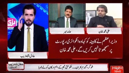 ندیم افضل چن نے کہا ہے کہ رپورٹ ابھی تک باقاعدہ پبلک نہیں ہوئی بلکہ لیک ہوئی ہے - حامد میر