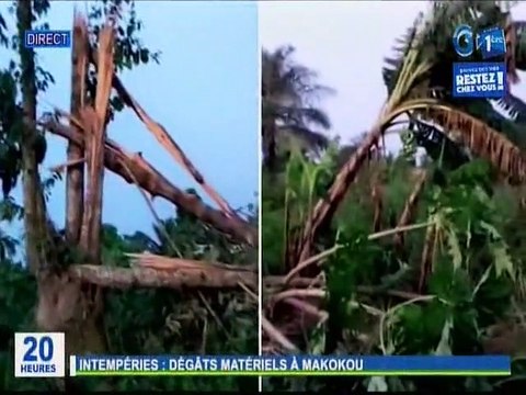 RTG / Intempéries - Plusieurs débats matériels observés à Makokou suite aux pluies diluviennes