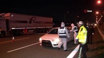 Ankara Valisi Şahin, Akıncı gişelerinde bulunan yol kontrol noktasını denetledi