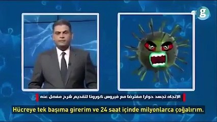 Irak'ta bir televizyon kanalı koronavirüsle röportaj yaptı!