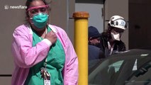 NYC hospital loads dead coronavirus victims into refrigerated trailer