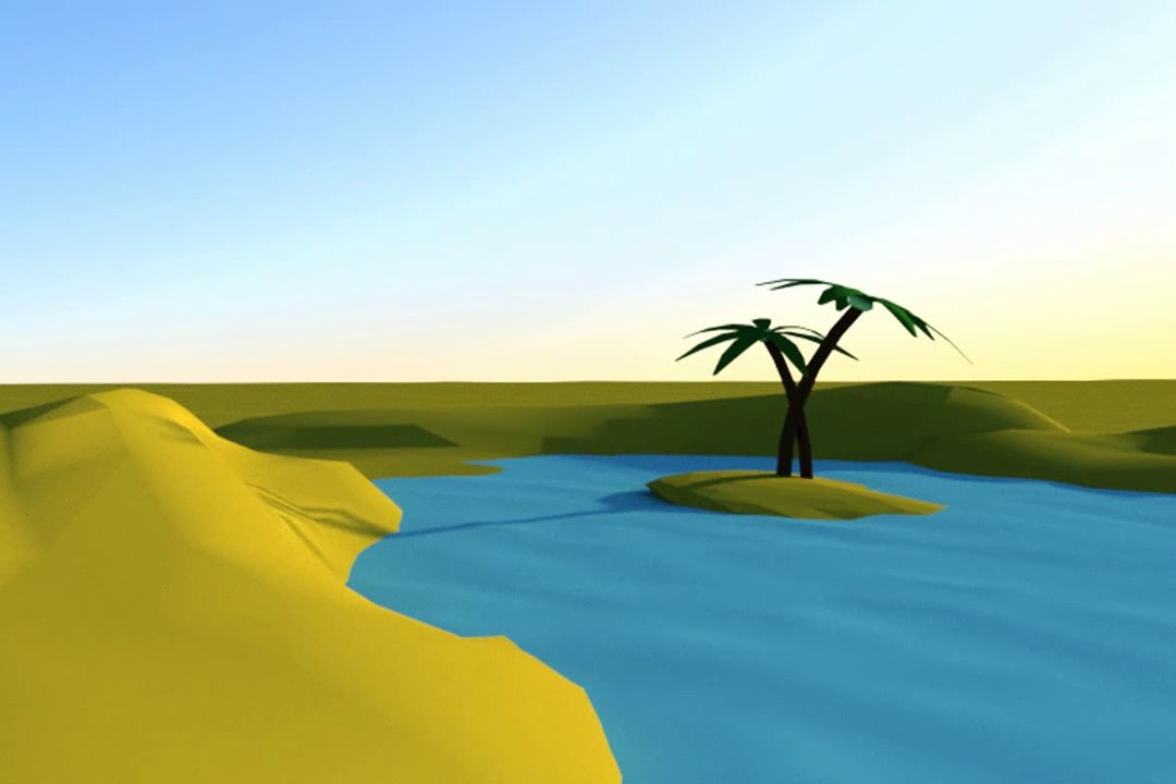 desert low poly
