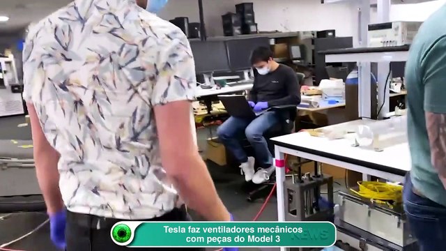 Tesla faz ventiladores mecânicos com peças do Model 3