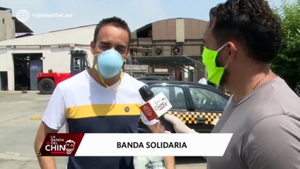 La banda del chino salió al frente y se propusieron ayudar a la población peruana