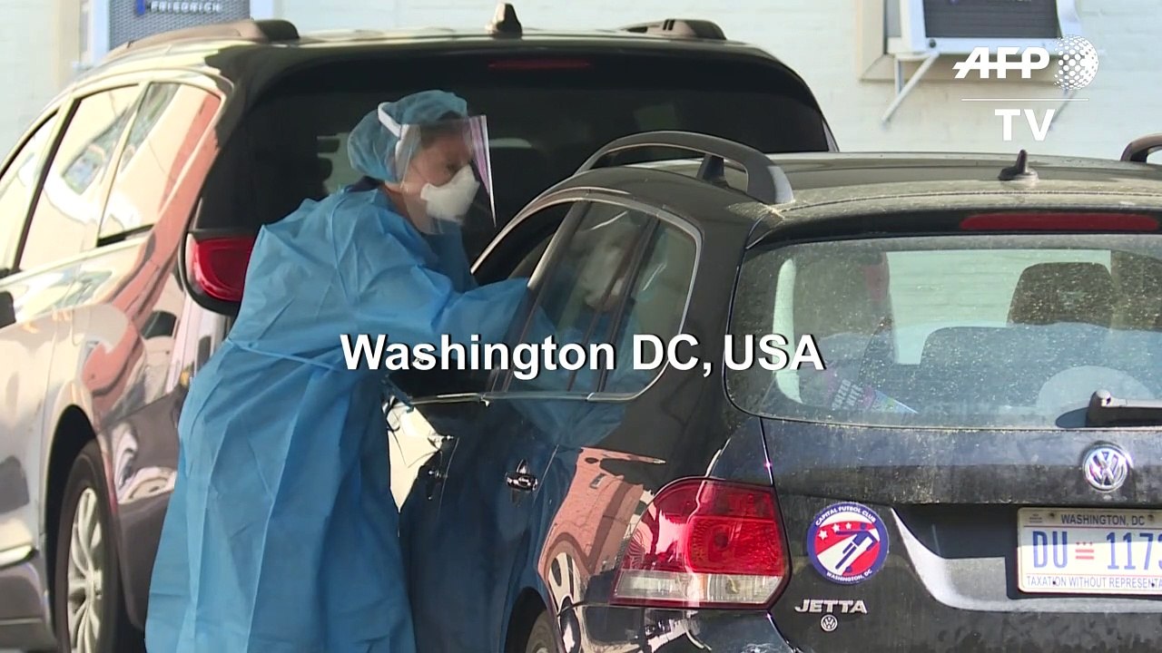 Drive-through coronavirus testing site opens in...