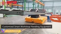 Battery Power Steerable Motorized Cart/Customized Trackless Material Handling Trolley