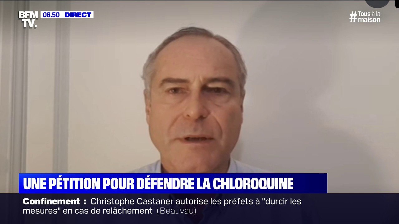 Co-auteur d'une pétition pour la chloroquine, l...