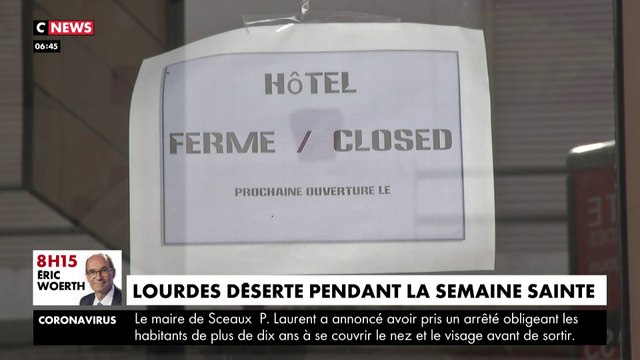 Coronavirus : la ville de Lourdes désertée pendant la semaine sainte