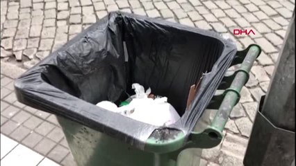 TRABZON KULLANILIP ATILAN MASKE VE ELDİVENLER TEHLİKE SAÇIYOR