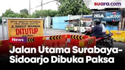 Ditlantas Polda Jatim Buka Paksa Penutupan Jalan Utama Surabaya-Sidoarjo yang Resahkan Pengguna Jalan