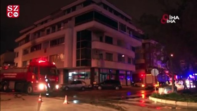 Anne ve babasını rehin alıp, evde yangın çıkardı