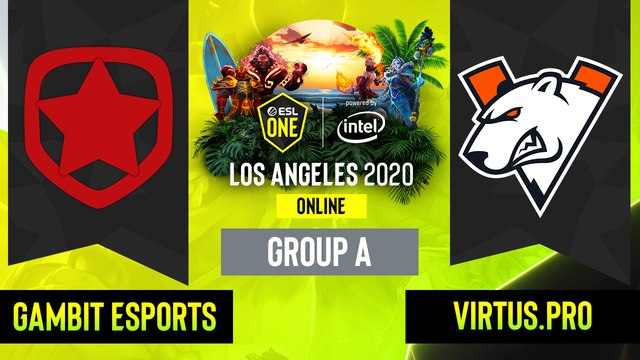 Dota2 - Virtus.pro vs. Gambit Esports - Game 3 - Group A - EUCIS - ESL One Los Angeles