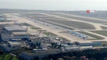 Hastane yapılacak Atatürk Havalimanı'ndaki son durum görüntülendi