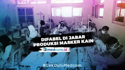 Difabel di Jabar Produksi Masker Kain untuk Warga