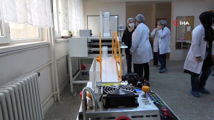 Maske Fabrikası Gibi Lise Günde 6 Bin Maske Üretecek