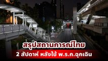 สรุปสถานการณ์โควิด 19 ในไทย หลังประกาศใช้ พ.ร.ก.ฉุกเฉิน