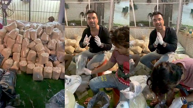 Ajaz Khan Distributes Food And Urges Everyone To Help The Needy People