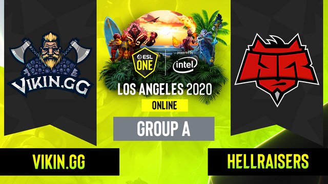 Dota2 - Vikin.gg vs. HellRaisers - Game 1 - Group A - EUCIS - ESL One Los Angeles