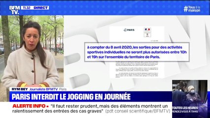 Dès ce mercredi à Paris, toute activité physique individuelle en extérieur sera interdite entre 10h et 19h