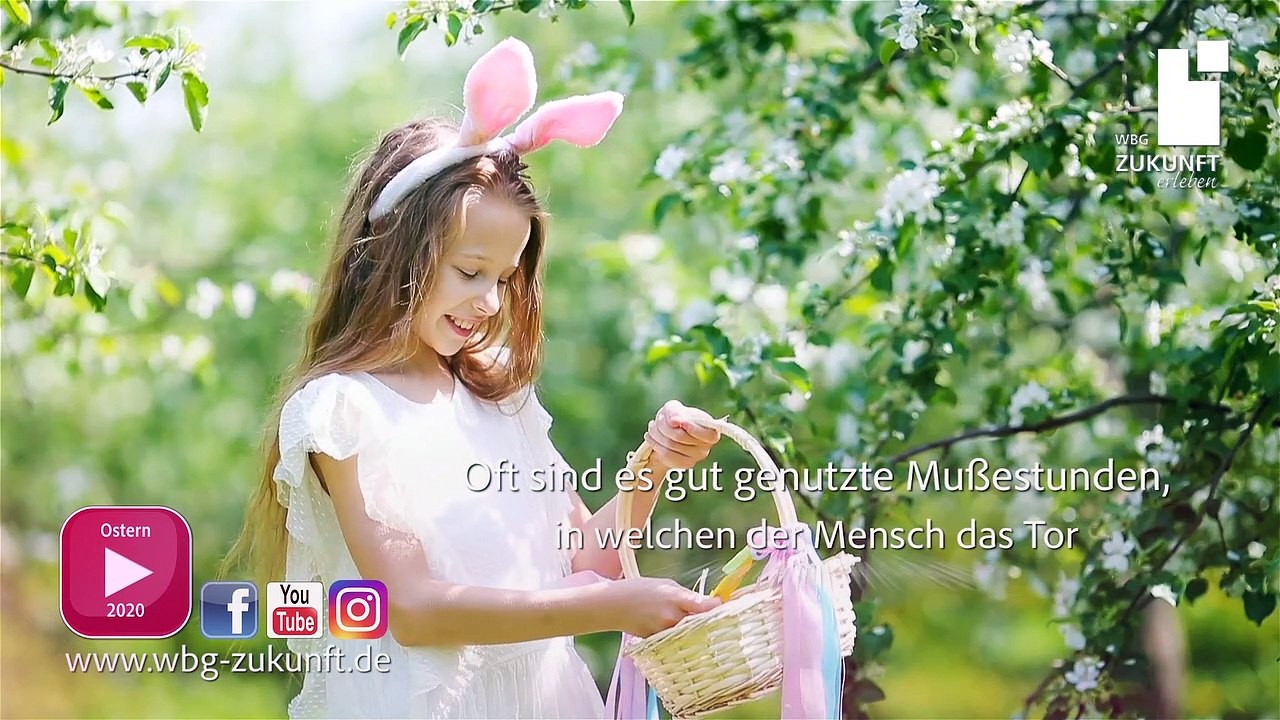 FROHE OSTERN 2020 - Ostervideo - Gewinnspielinformation im Beschreibungstext - WBG Zukunft eG - Karrideo Image- und Eventfilmproduktion