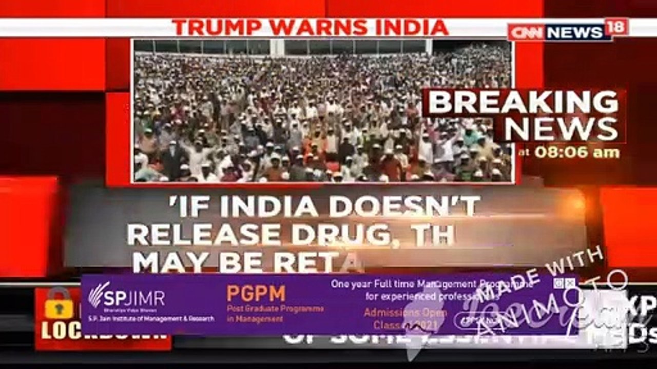 Coronavirus: Trump talks retaliation if India doesn't allow Hydroxychloroquine exports