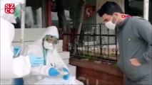 İzmir'de sokakta koronavirüs testi