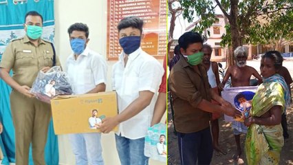 ஒற்றுமையால் கொரோனாவை  விரட்டும் விஜய் ரசிகர்கள்