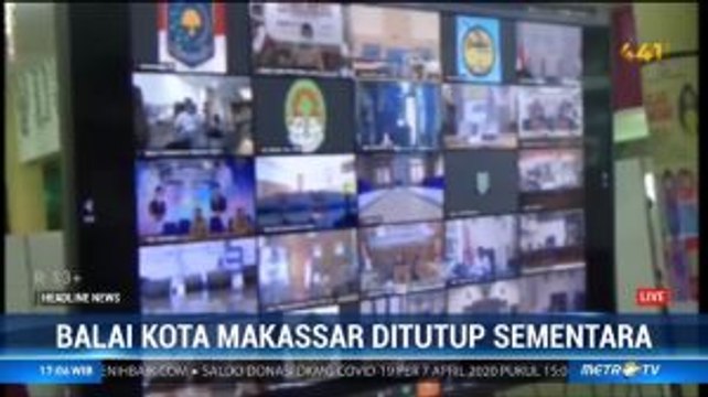 Pejabat Pemkot PDP Covid-19 Meninggal, Balai Kota Makassar Ditutup