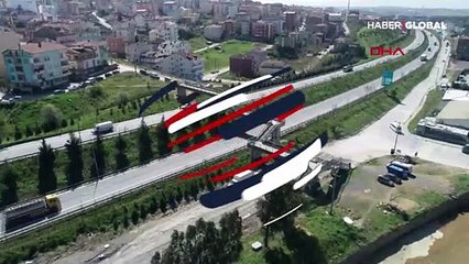 Kocaeli ile İstanbul'u bağlayan üst geçit hala kullanımda