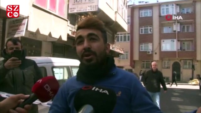 Esenler’de bir evin çatısı karşı binaya uçtu