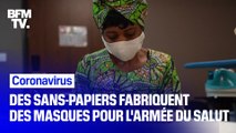 Coronavirus : des sans-papiers confectionnent près de 500 masques par jour pour aider l’Armée du Salut