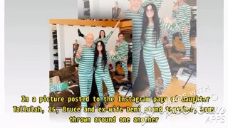 Demi Moore and Bruce Willis don matching pajamas to quarantine with their adult children and partners
