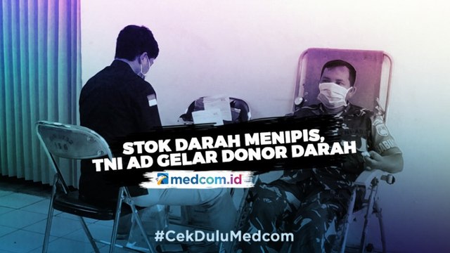 Stok Darah Menipis, TNI AD Gelar Donor Darah