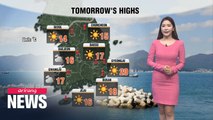Wide temperature gaps with chilly mornings and warm afternoons
