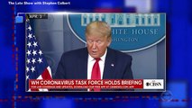 Stephen Colbert Blasts Trump For Not Wearing Coronavirus Protection