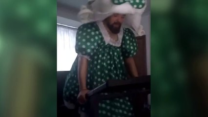 Colin Burgin-Plews makes a marathon effort - all from home