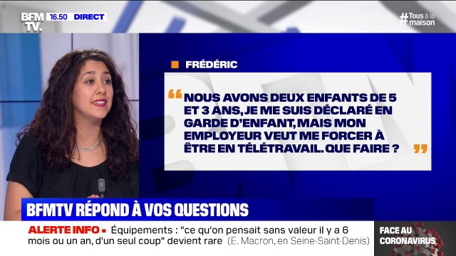 Mon employeur peut-il m'obliger à télétravailler si je me suis déclarée en garde d'enfants? BFMTV répond à vos questions