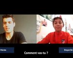 Atlético Madrid - Alvaro Morata discute avec un jeune du centre de formation