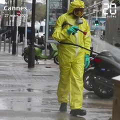 Coronavirus: De plus en plus de villes en France désinfectent leurs rues