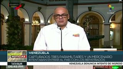 Jorge Rodríguez: tratan de colar paramilitares a Venezuela