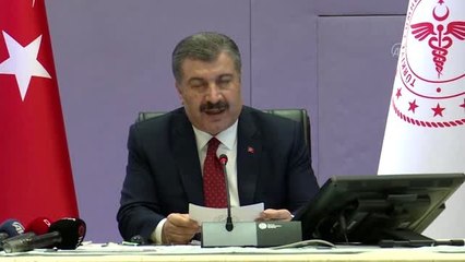 Sağlık Bakanı Koca: "Son 24 saatte vaka sayısı 3 bin 892, vefat sayısı 76"