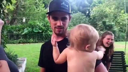 Babies Reaction When Daddy Kiss Mommy - WE LAUGH